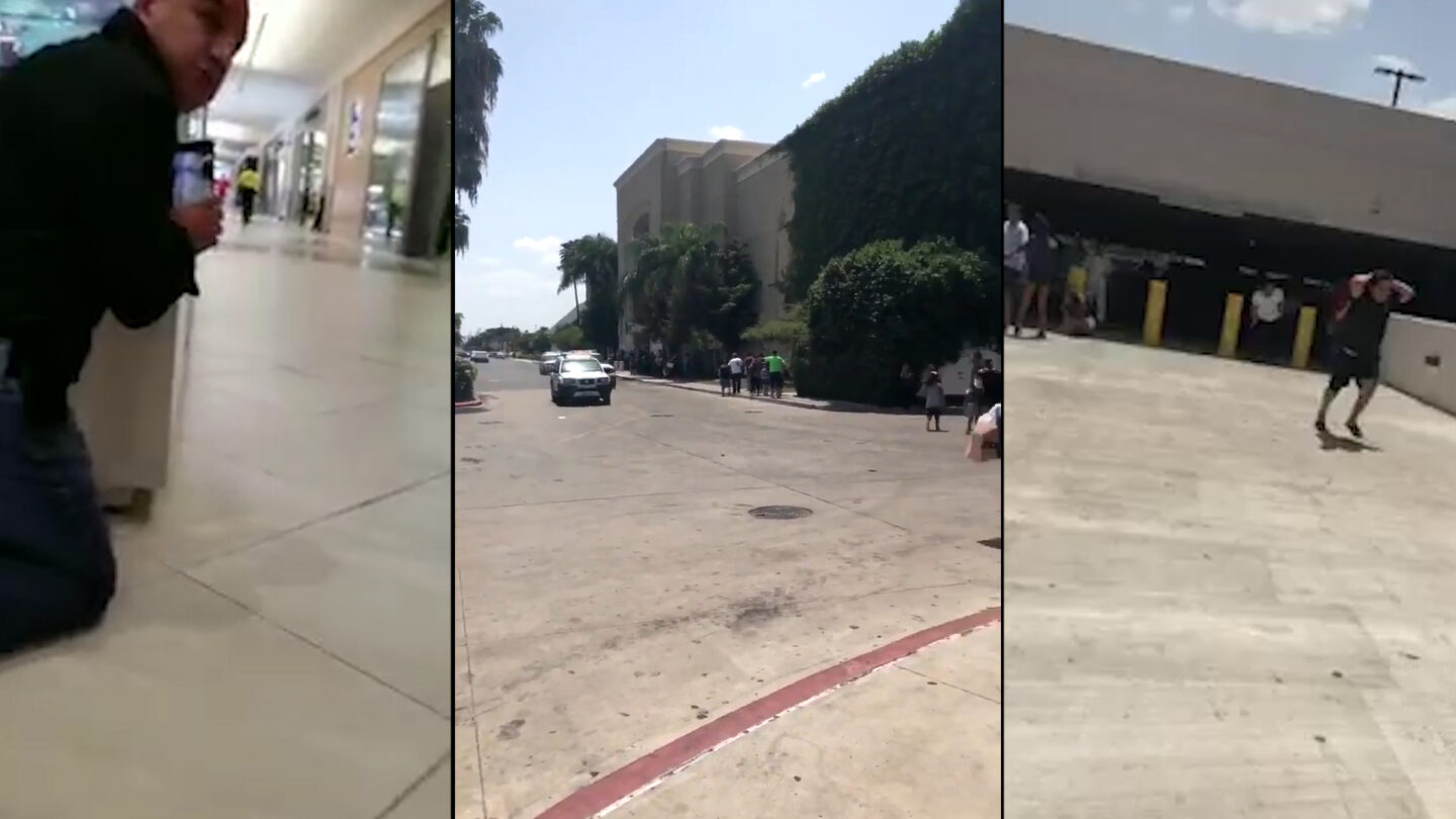 Los videos del pánico vivido en un centro comercial de Texas durante un asalto a una joyería |