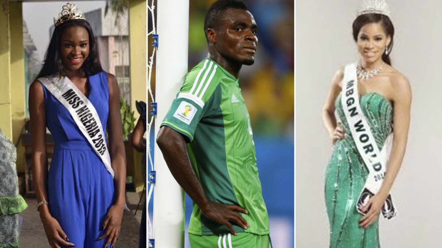 Emmanuel Emenike el futbolista que se divorció de Miss Nigeria 2013 para casarse con la ganadora de 2014 |