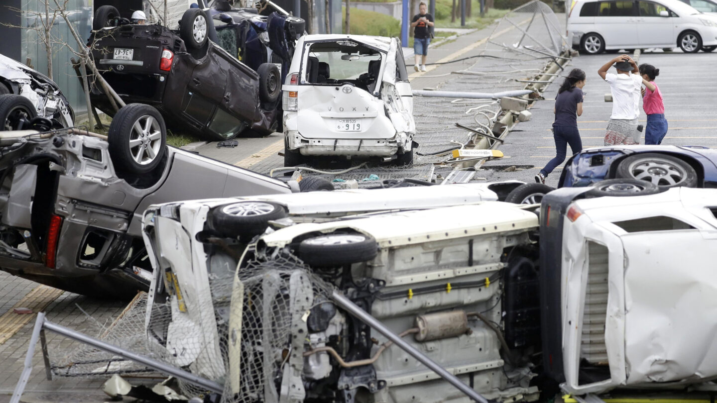 El tifón Jebi dejó al menos 11 muertos y numerosos daños en Japón |