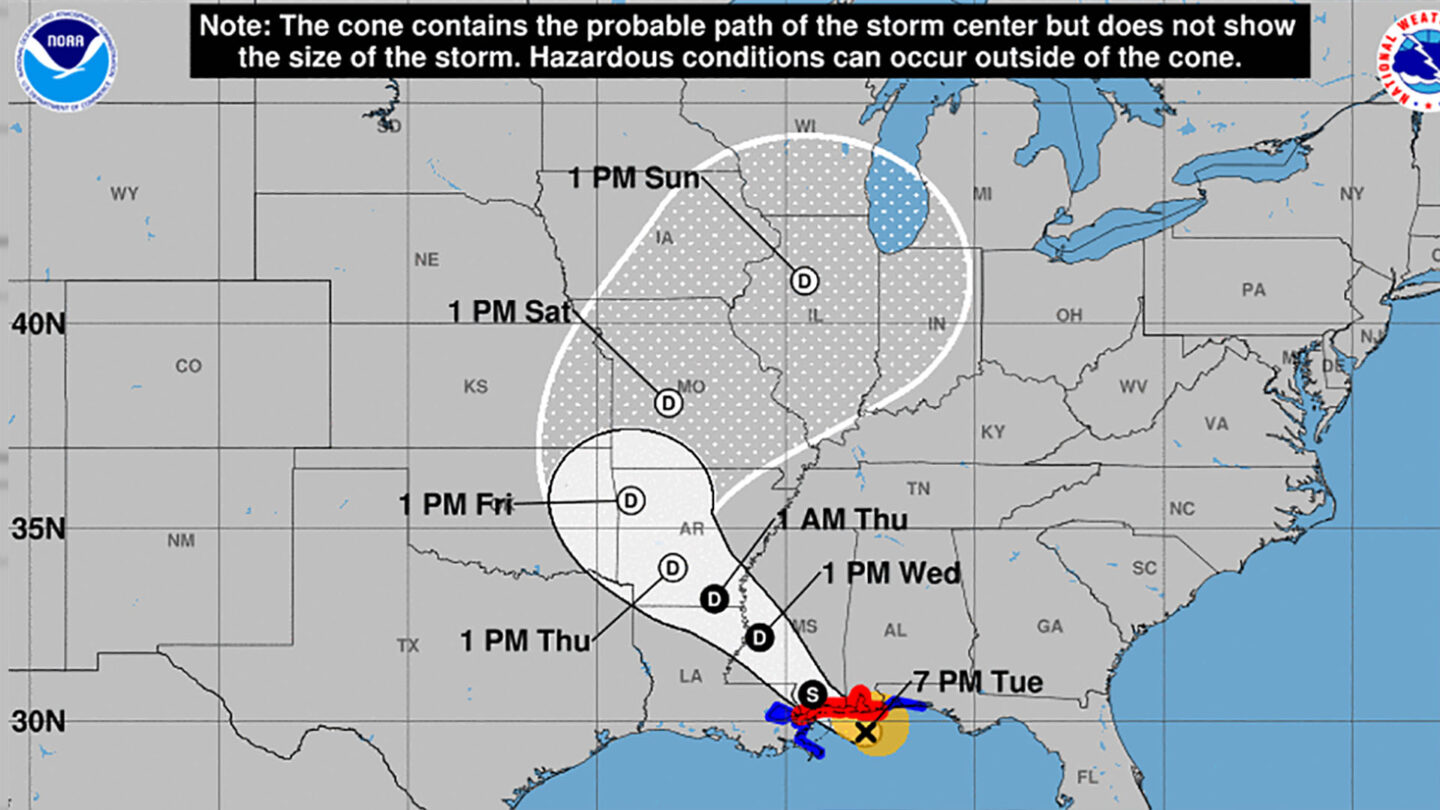 La tormenta tropical Gordon tocó tierra en la costa del Golfo de Estados Unidos y dejó un muerto |