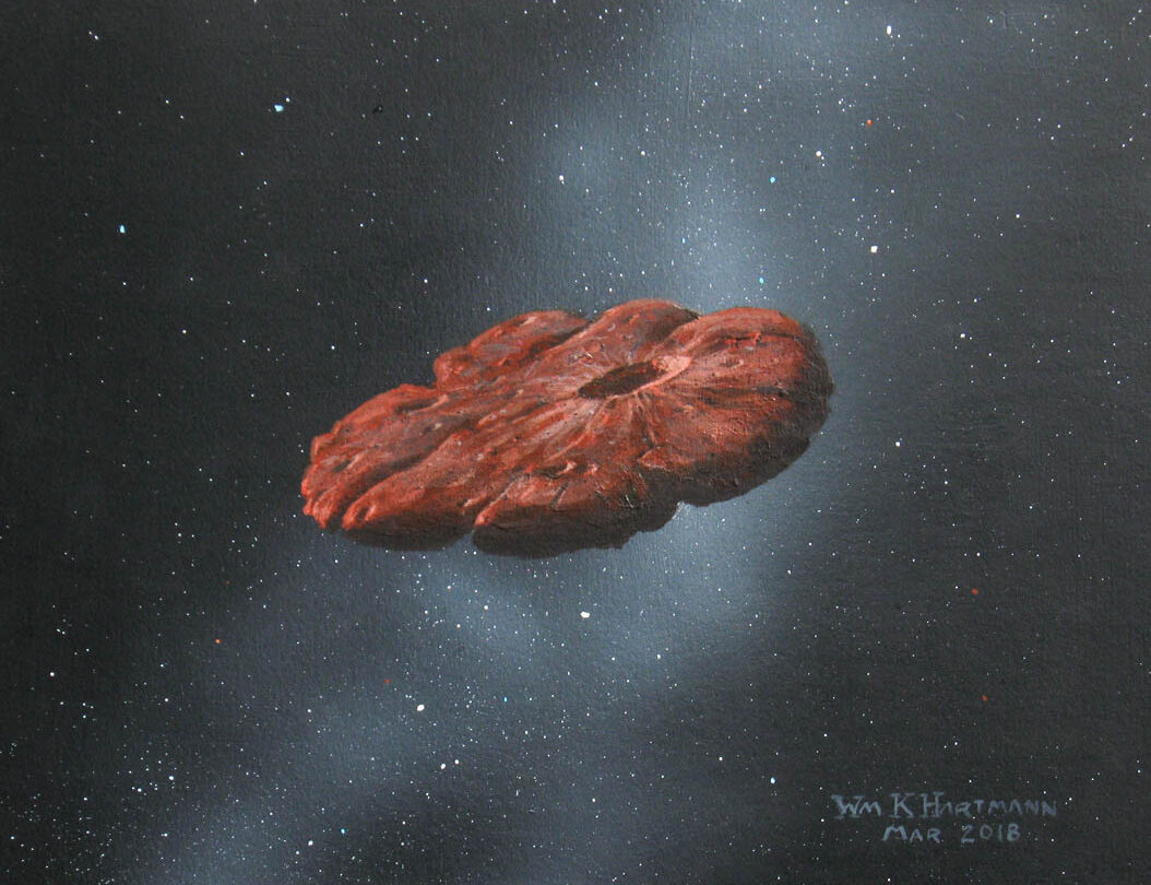 Oumuamua-painting-Hartmann | México Ahora Oumuamua y la historia del primer visitante de OTRO SISTEMA SOLAR
