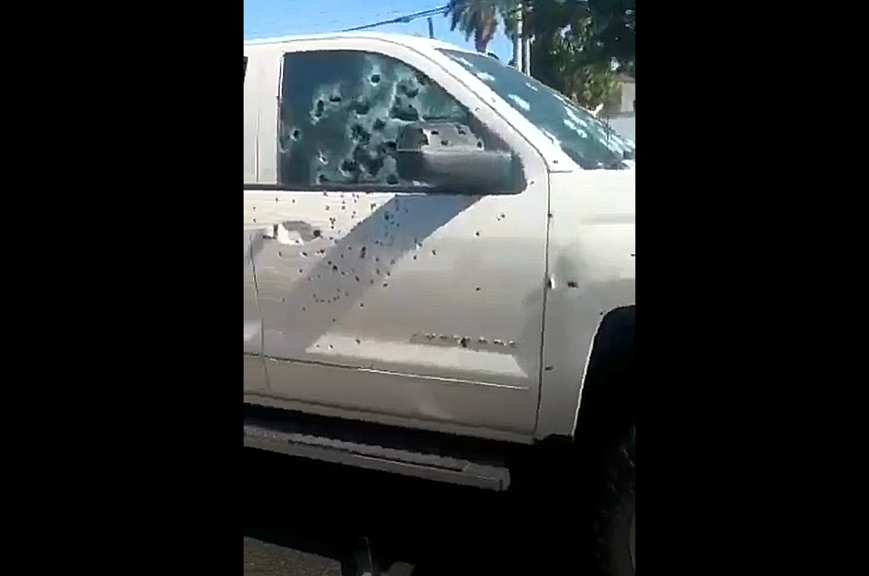 Momento del ataque a Luis Mendoza así quedaron rafagueados | México Ahora Momento del ataque a Luis Mendoza así quedaron rafagueados