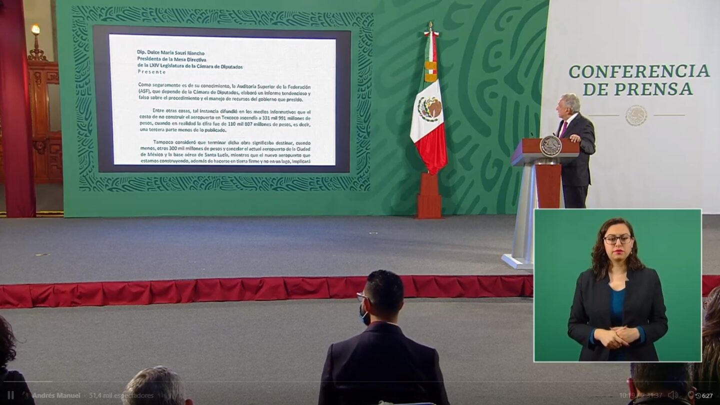 AMLO1 9 No vamos a dejar pasar este asunto solicita AMLO investigación contra ASF por reporte tendencioso y falso |