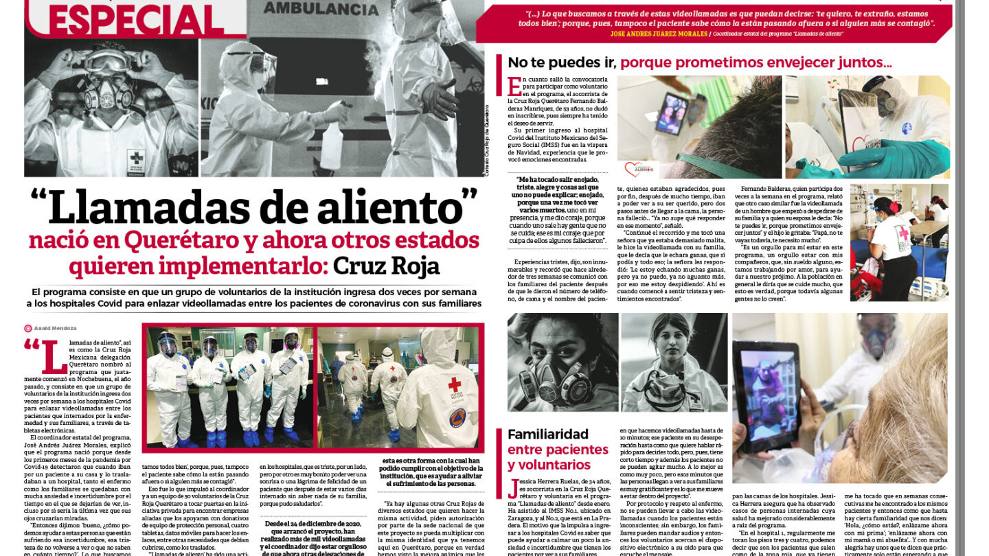 Especial 1042 Llamadas de aliento nació en Querétaro y ahora otros estados quieren implementarlo Cruz Roja |