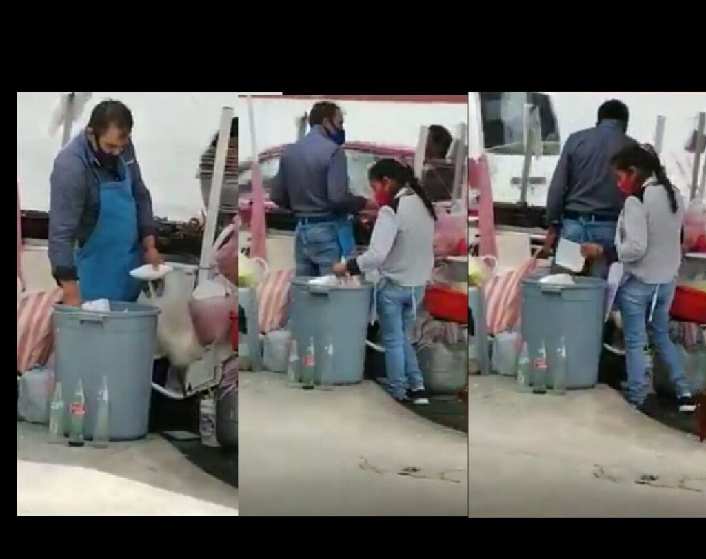 taqueros-levantan-platos-de-la-basura | México Ahora VIDEO | Taqueros levantan platos de la basura para servir sus tacos
