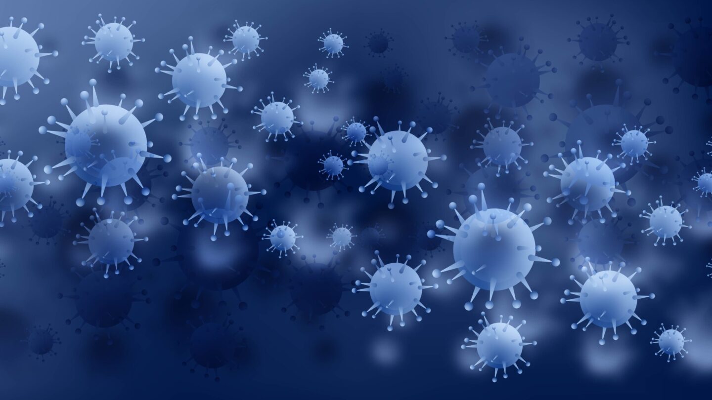 Bacteria or virus infection flu blue background Este domingo fallecieron 11 personas y hubo 196 nuevos casos positivos por Covid 19 en Querétaro |