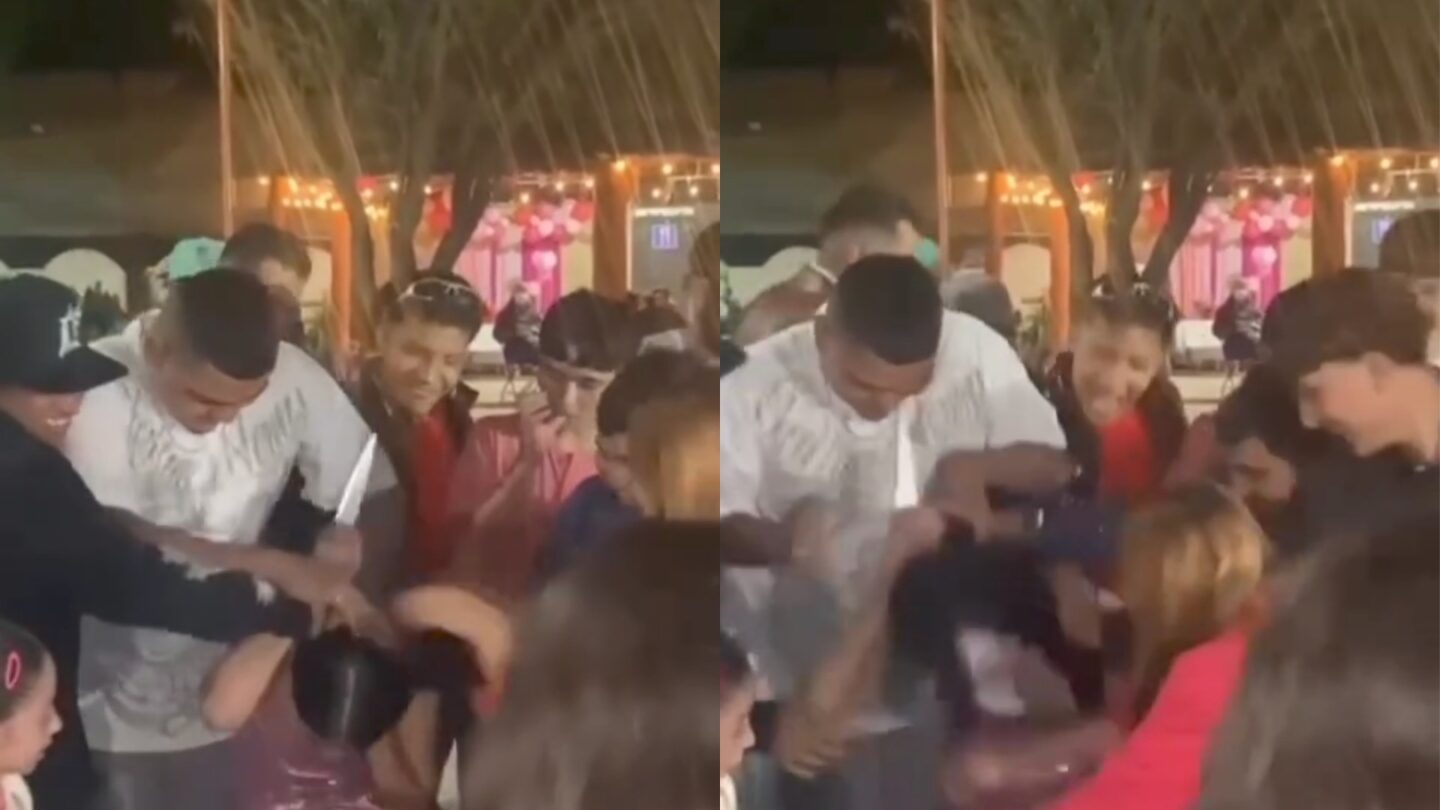 Joven le pica accidentalmente el ojo a su invitado con un cuchillo | México Ahora