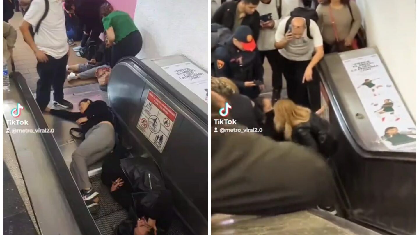 Un colapso en las escaleras de la estación Polanco del metro provoca un accidente | México Ahora
