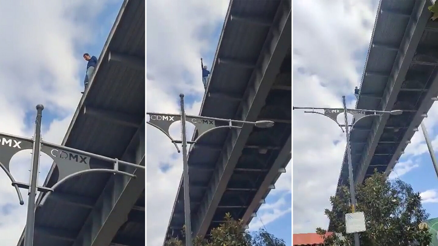 asi policias evitaron que joven se lanzara de un puente en cdmx Así policías evitaron que joven se lanzara de un puente en Cdmx |