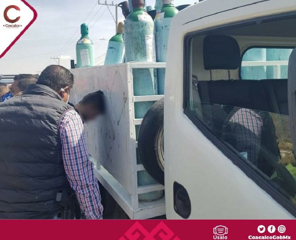 llevaban brazalete de preliberacion al robar camion con tanques de oxigeno en coacalco Llevaban brazalete de preliberación al robar camión con tanques de oxígeno en Coacalco |
