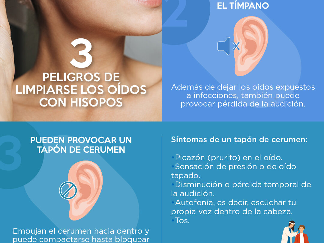 no limpies tus oidos con hisopos el remedio es peor que la enfermedad No limpies tus oídos con hisopos El remedio es peor que la enfermedad |