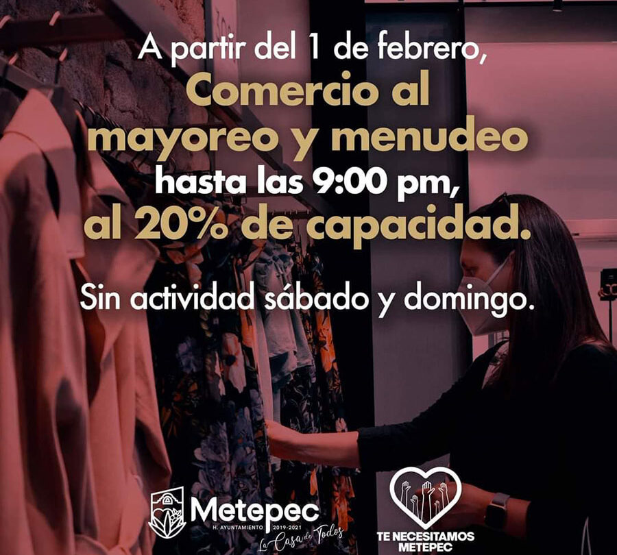 vigilara metepec que el comercio cumpla nuevas disposiciones ante el covid 19 Vigilará Metepec que el comercio cumpla nuevas disposiciones ante el COVID 19 |