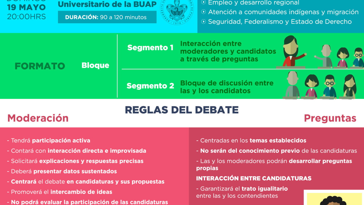 debate entre las y los candidatos a la gubernatura sera incluyente y nutrido en temas de interes ieen Debate entre las y los candidatos a la Gubernatura será incluyente y nutrido en temas de interés IEEN |