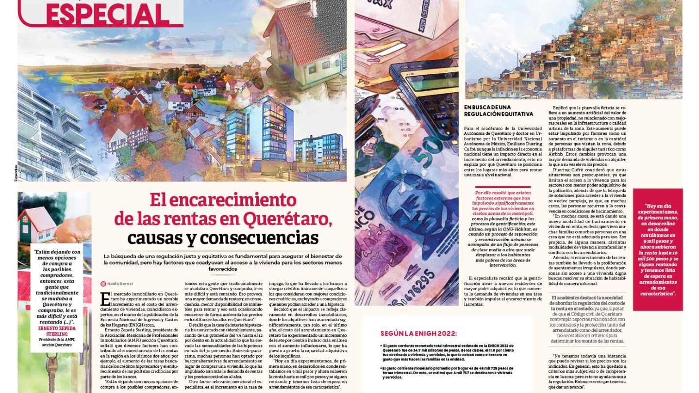 el aumento de la demanda de viviendas en queretaro provoca un encarecimiento de las rentas El aumento de la demanda de viviendas en Querétaro provoca un encarecimiento de las rentas |