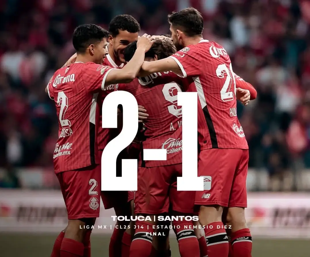 toluca-vuelve-a-ganar-en-casa-ahora-frente-a-santos | México Ahora Toluca vuelve a ganar en casa ahora frente a Santos Primero