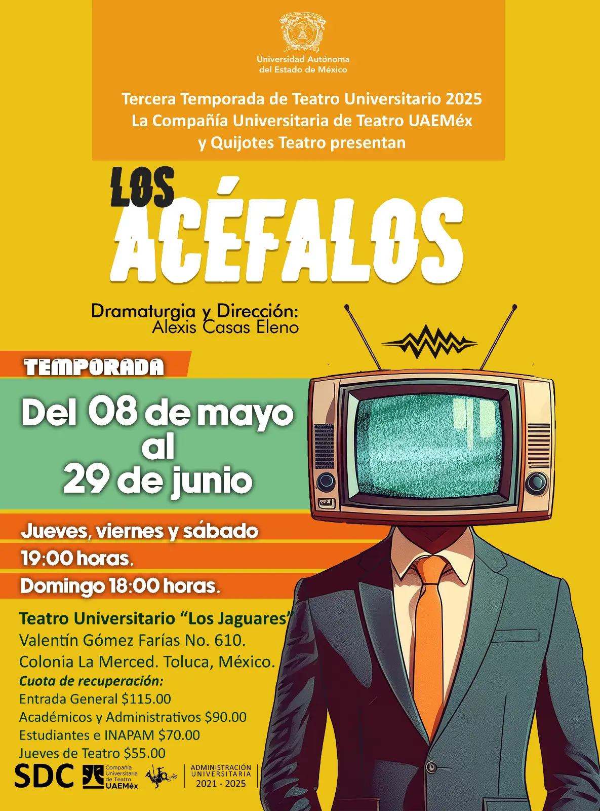 nueva-temporada-teatral-en-uaemex-con-los-acefalos | México Ahora Nueva temporada teatral en UAEMéx con Los Acéfalos Primero