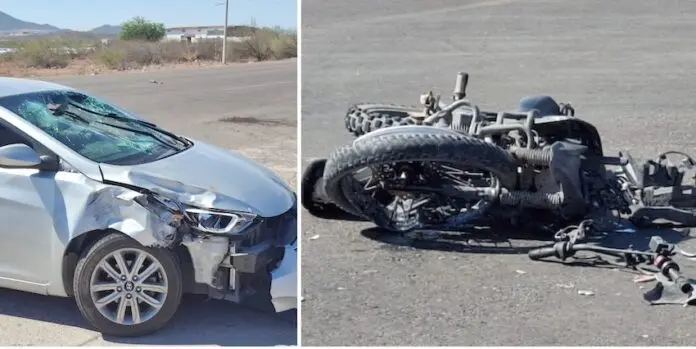 motociclista-lesionado-en-choque | México Ahora Motociclista seriamente lesionado en choque Radar Sonora