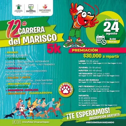 invitan-a-carrera-del-marisco-en-zinacantepec | México Ahora Invitan a Carrera del Marisco en Zinacantepec Primero Editores