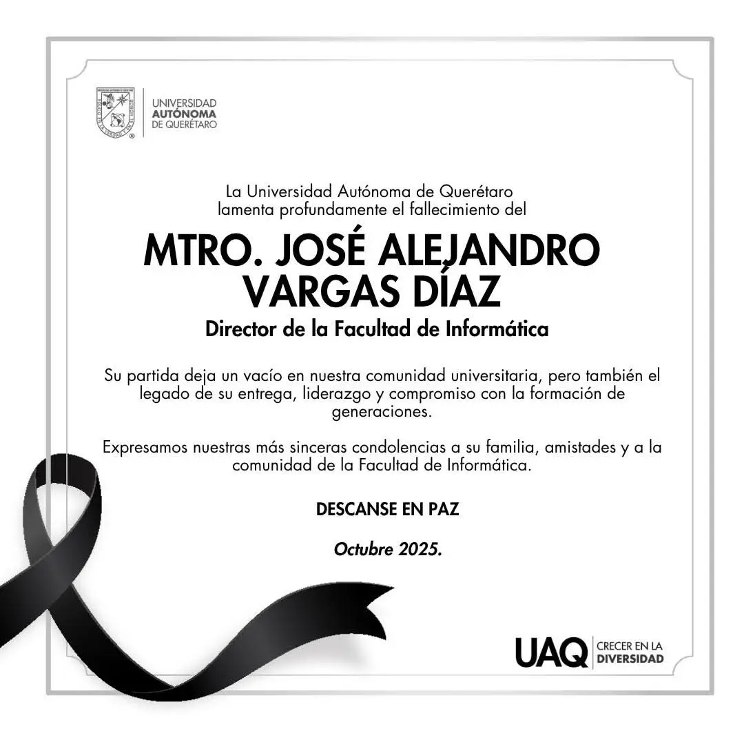fallece director de la facultad de informatica uaq Fallece director de la Facultad de Informática UAQ | UAQ fallece director de Informática institución lo despide