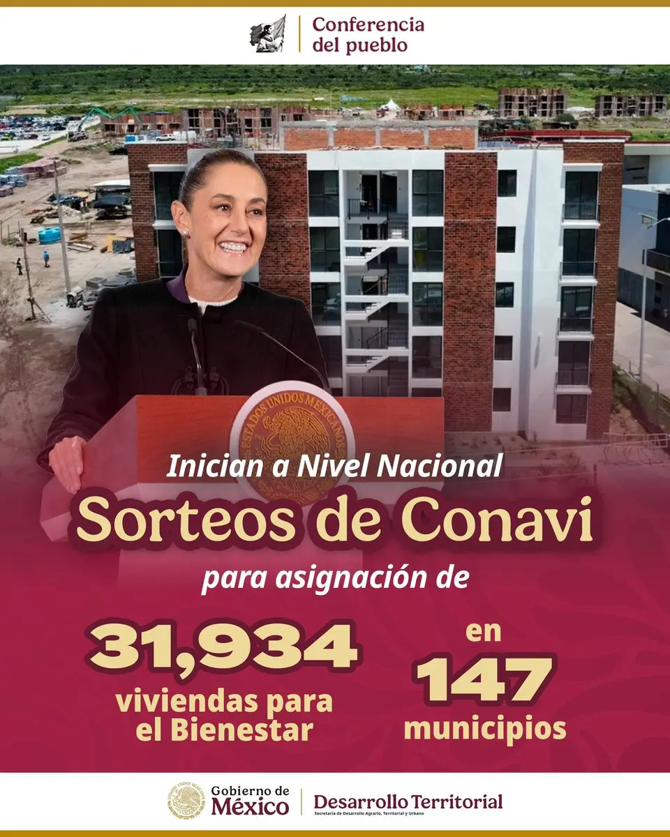 viviendas-para-el-bienestar-iniciaron-sorteos-a-nivel-nacional | México Ahora Como parte del programa de Vivienda para el Bienestar comenzaron