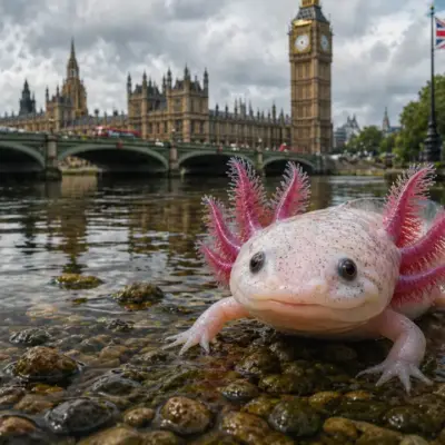 Ajolote en Reino Unido sorprende al ser hallado bajo un puente en Gales | México Ahora Ajolote en Reino Unido sorprende al ser hallado bajo un puente en Gales