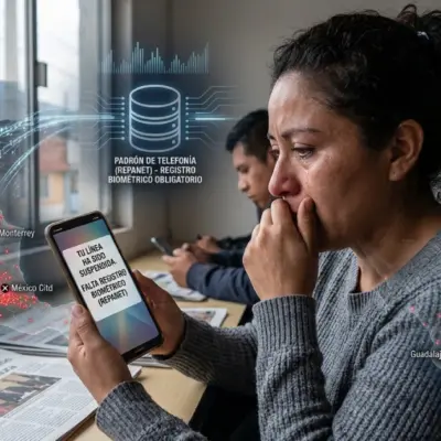 padron-de-telefonia-mexico-lineas-prepago-bajajpg | México Ahora Usuario mexicano observa su celular con línea suspendida tras la implementación del nuevo Padrón de Telefonía México que dio de baja millones de números prepago