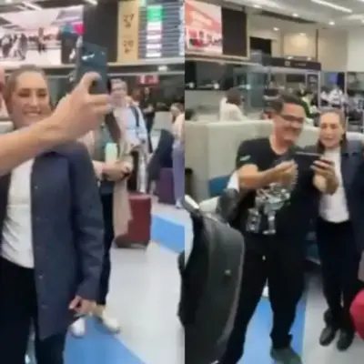 Sheinbaum llega a Madrid entre selfies y abrazos rumbo a la Cumbre de Democracia | México Ahora Sheinbaum llega a Madrid entre selfies y abrazos rumbo a la Cumbre de Democracia