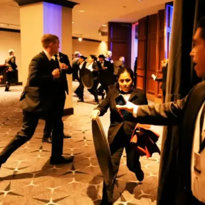 cena-trump-evacuación | México Ahora evacuación Trump cena