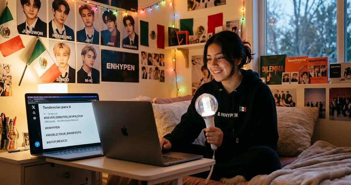 enhypen_mexico_fans | México Ahora ENHYPEN México fans mostrando apoyo en redes sociales