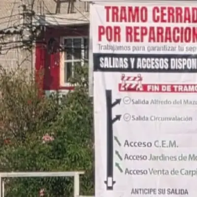 Autopista Siervo de la Nación es reabierta parcialmente | México Ahora