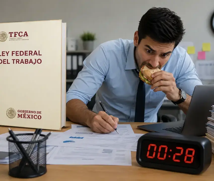 Descanso obligatorio de 30 minutos de comida_ lo que dice la Ley Federal del Trabajo | México Ahora Descanso obligatorio de 30 minutos de comida lo que dice la Ley Federal del Trabajo