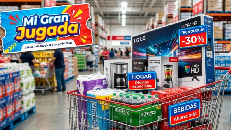 sams-club-mi-gran-jugada-descuentos-mayo-junio-2026jpg | México Ahora Promociones de Sams Club Mi Gran Jugada con descuentos en tecnología hogar y bebidas durante mayo y junio 2026