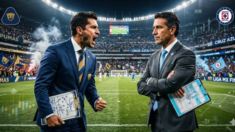 final-clausura-2026-liga-mx-efrain-juarez-joel-huiquijpg | México Ahora Entrenadores de Pumas UNAM y Cruz Azul frente a frente en la final del Clausura 2026 de Liga MX mostrando la diferencia salarial entre Efraín Juárez y Joel Huiqui