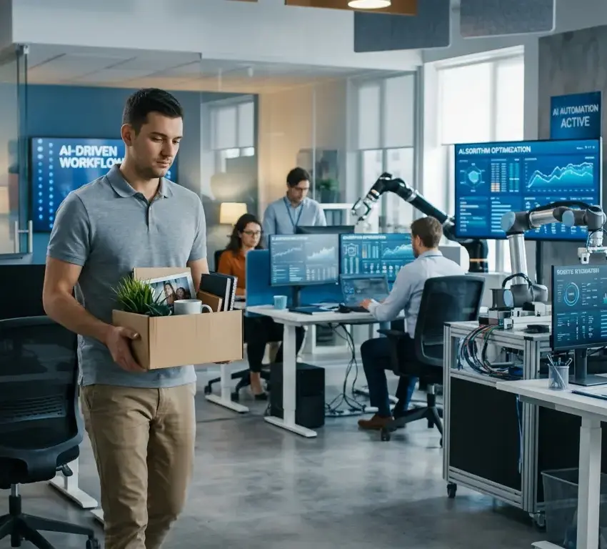 Más de 107 mil empleos perdidos en un año por avance de la inteligencia artificial | México Ahora Más de 107 mil empleos perdidos en un año por avance de la inteligencia artificial
