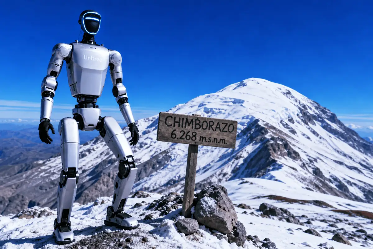 robotescalachimborazo Un robot humanoide supera el Chimborazo y apunta al Everest | Robot escala el Chimborazo