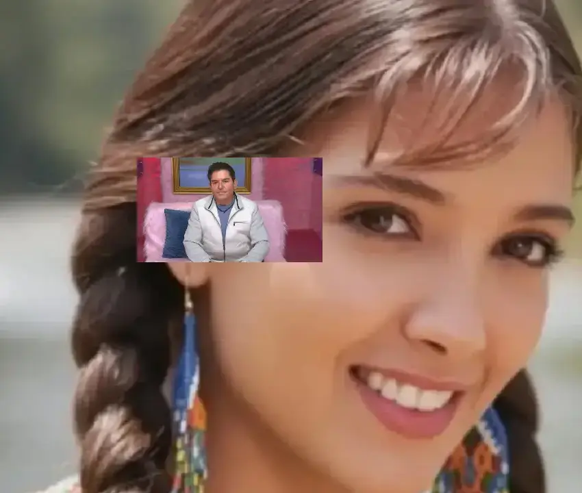 Adela Nriega segun Ernesto Laguardia Ernesto Laguardia rompe el silencio sobre Adela Noriega y revela dónde se encuentra | Smiling woman with braided hair outdoors inset shows a man in a white coat seated in a colorful room