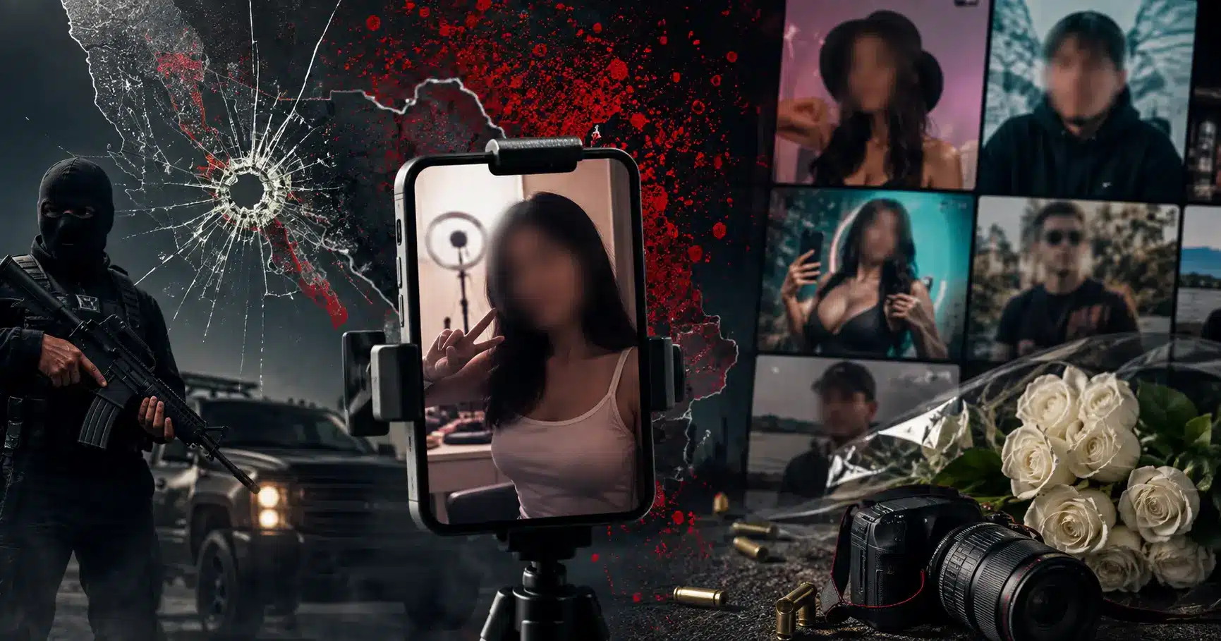 MA2026narco Redes sociales y narcoviolencia influencers quedan en medio del conflicto | Narco y redes sociales así quedaron los influencers en medio del fuego cruzado