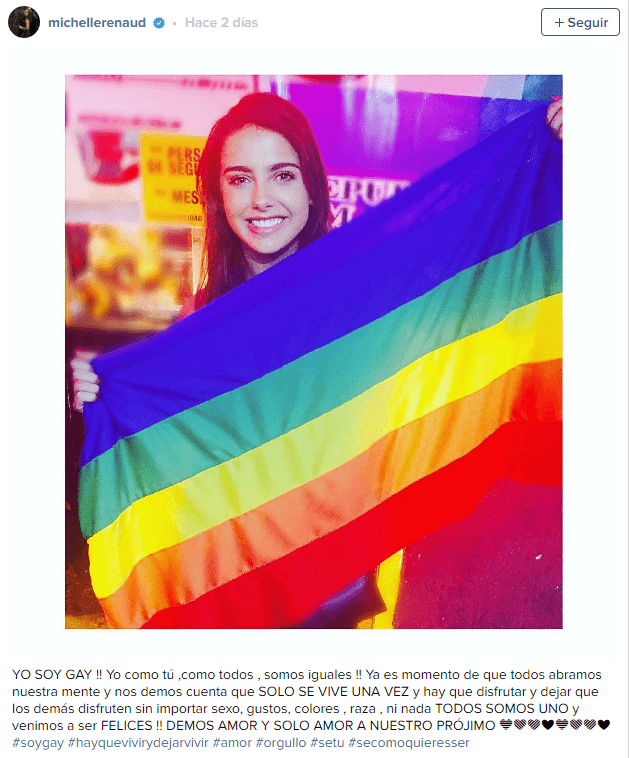 SORPRENDENTE: ¿Michelle Renaud se declaró gay?