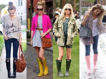 MODA: Outfits con botas de lluvia que te inspirarán en los días nublados