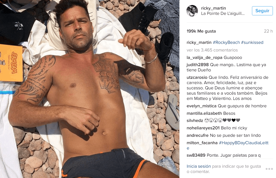 QUÉ CALOR: Ricky Martin y su novio enseñan todo
