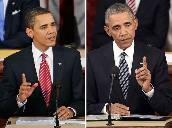 Así han envejecido estos 10 presidentes de Estados Unidos durante su mandato. Sí, el estrés mata