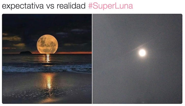 20 reacciones para superar lo decepcionante que fue el paso de la famosa súper luna