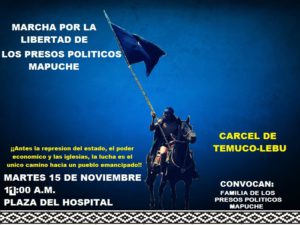 Convocan a movilizaciones en solidaridad con el pueblo mapuche