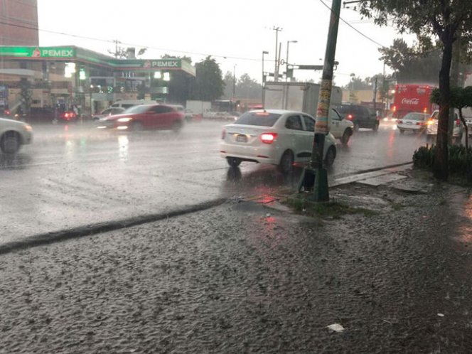 Se registra lluvia en 12 delegaciones de la CDMX