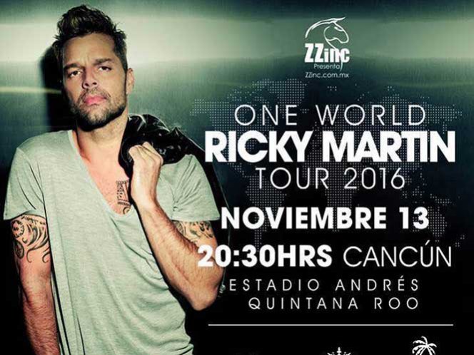 Cancelaría Ricky Martin concierto en Cancún