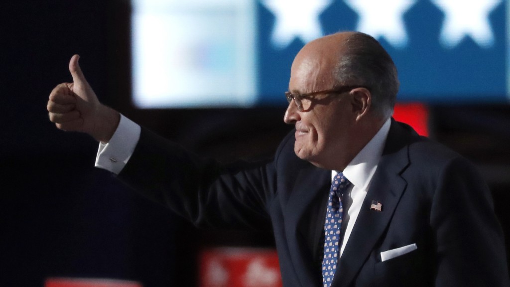 Rudolph Giuliani es el favorito para converitrse en el secretario de Estado de Donald Trump