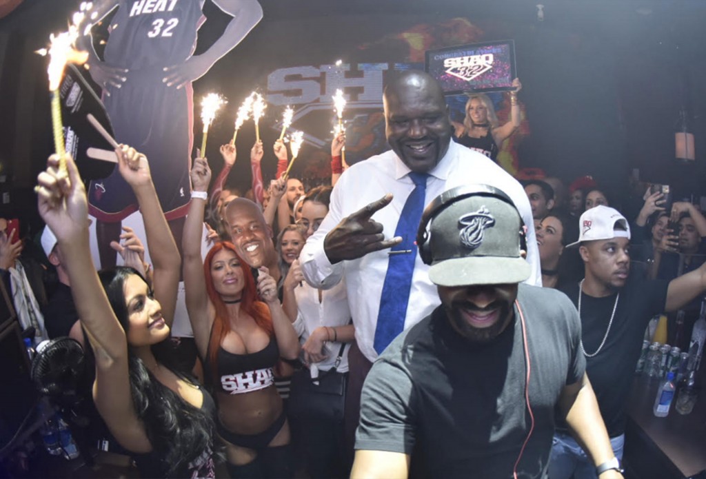 La fiesta de Shaquille O'Neal en un club nocturno de Miami tras el homenaje del Heat