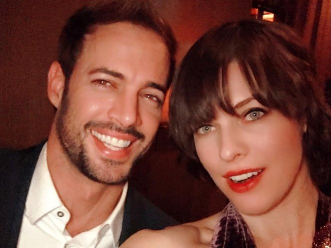 William Levy presume foto con Milla Jovovich