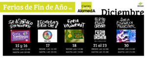 Variada oferta de ferias para este fin de año en Centro Arte Alameda