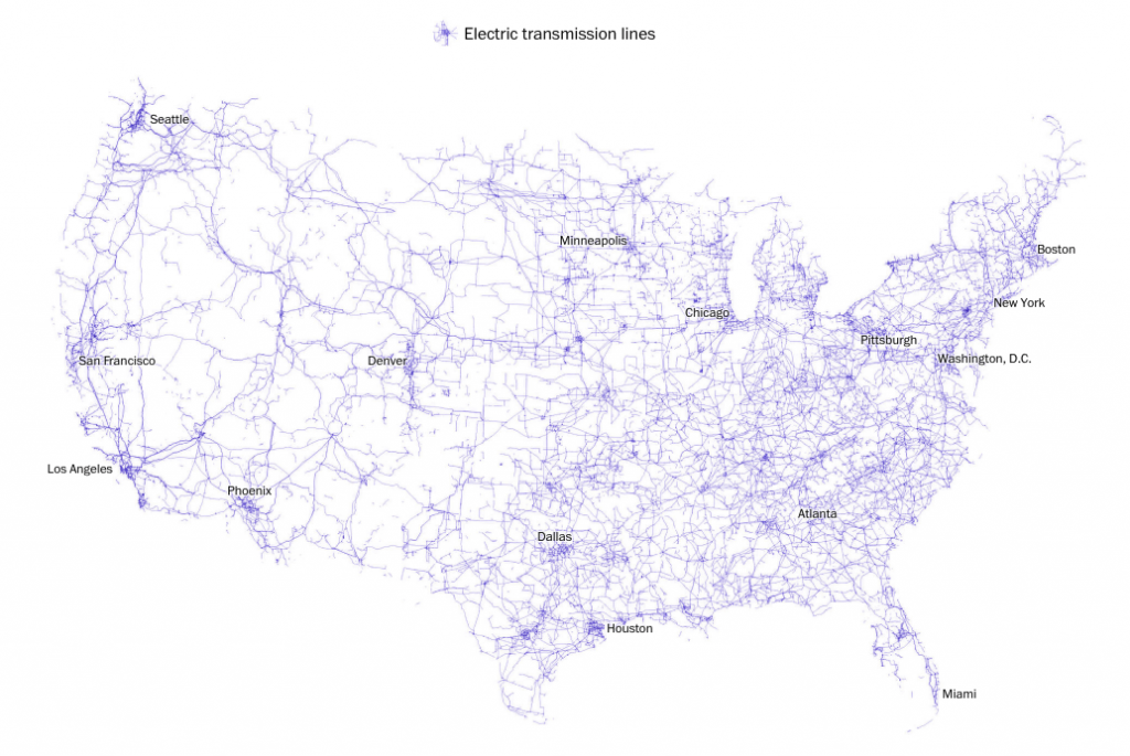 Los cinco mapas de la anatomía de la infraestructura en los Estados Unidos